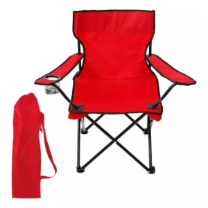 Silla de Camping Plegable 50x50x80 cm - Roja