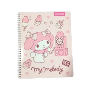 Cuaderno My Melody Proarte 100 Hojas Cuadriculadas 7 mm 20,2 x 25 cm
