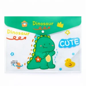 Carpeta Sobre de Plástico con Botón | Bolsa Transparente con Diseño 35 x 25 cm