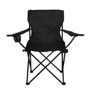 Silla de Camping Plegable 50x50x80 cm - Negra