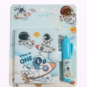 Libreta Pequeña 7x6 cm con Broche y Mini Lápiz | Cuaderno Cute Diseño Animado