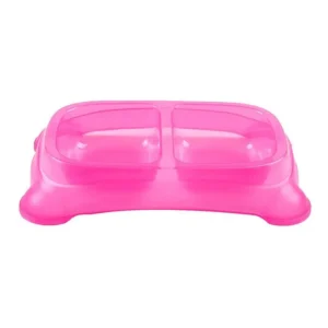 Comedero Doble para Mascotas - Rosado