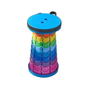 PISO Plegable Telescópico Portátil | Silla Retráctil Ajustable y Ligera hasta 130 kg