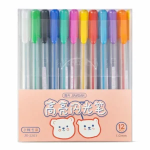 Lápiz Pasta Fluorescente 12 Colores