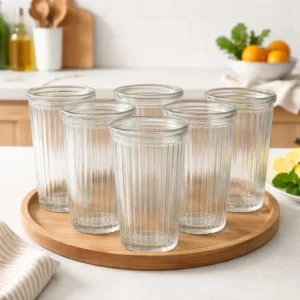 Set 6 Vasos de Vidrio 200 ml