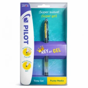 Lápiz Pilot Tinta Gel 0.7 Punta Media de Acero | Escritura Suave y Precisa - Negro