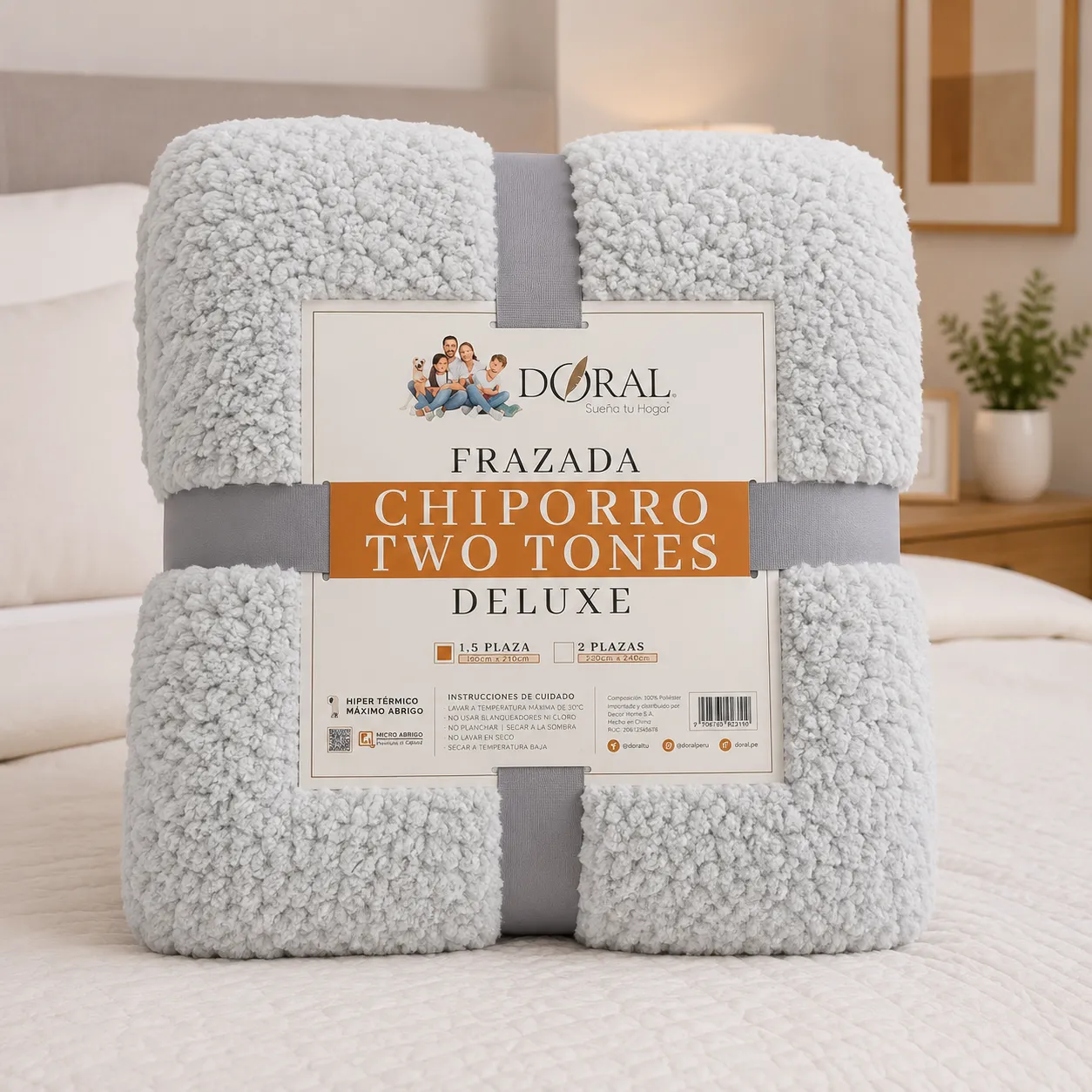 Manta Doral Chiporro Two Tones 127x152 cm D20